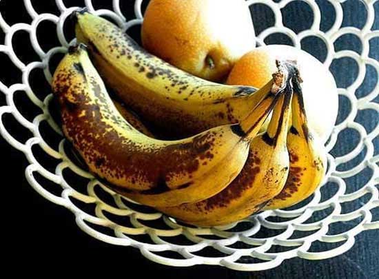 خواص و فواید موز سیاه شده